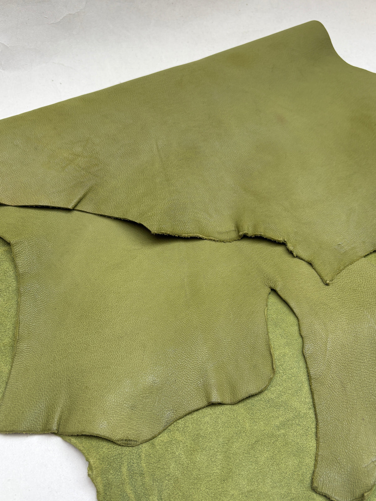 Apple Green Goat Leather Pieces Bundle of 2 *ONE-OFF*