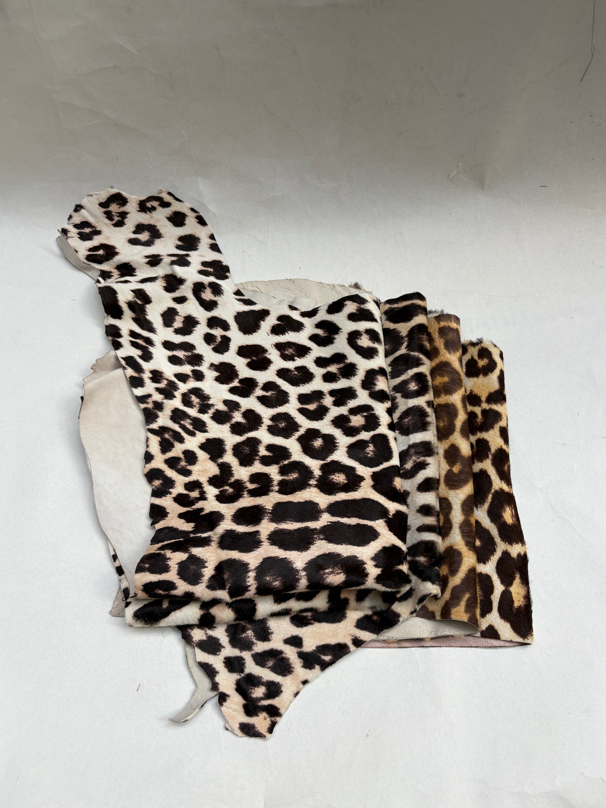 Leopard Print Leather Pieces Bundle of 4 *ONE-OFF*