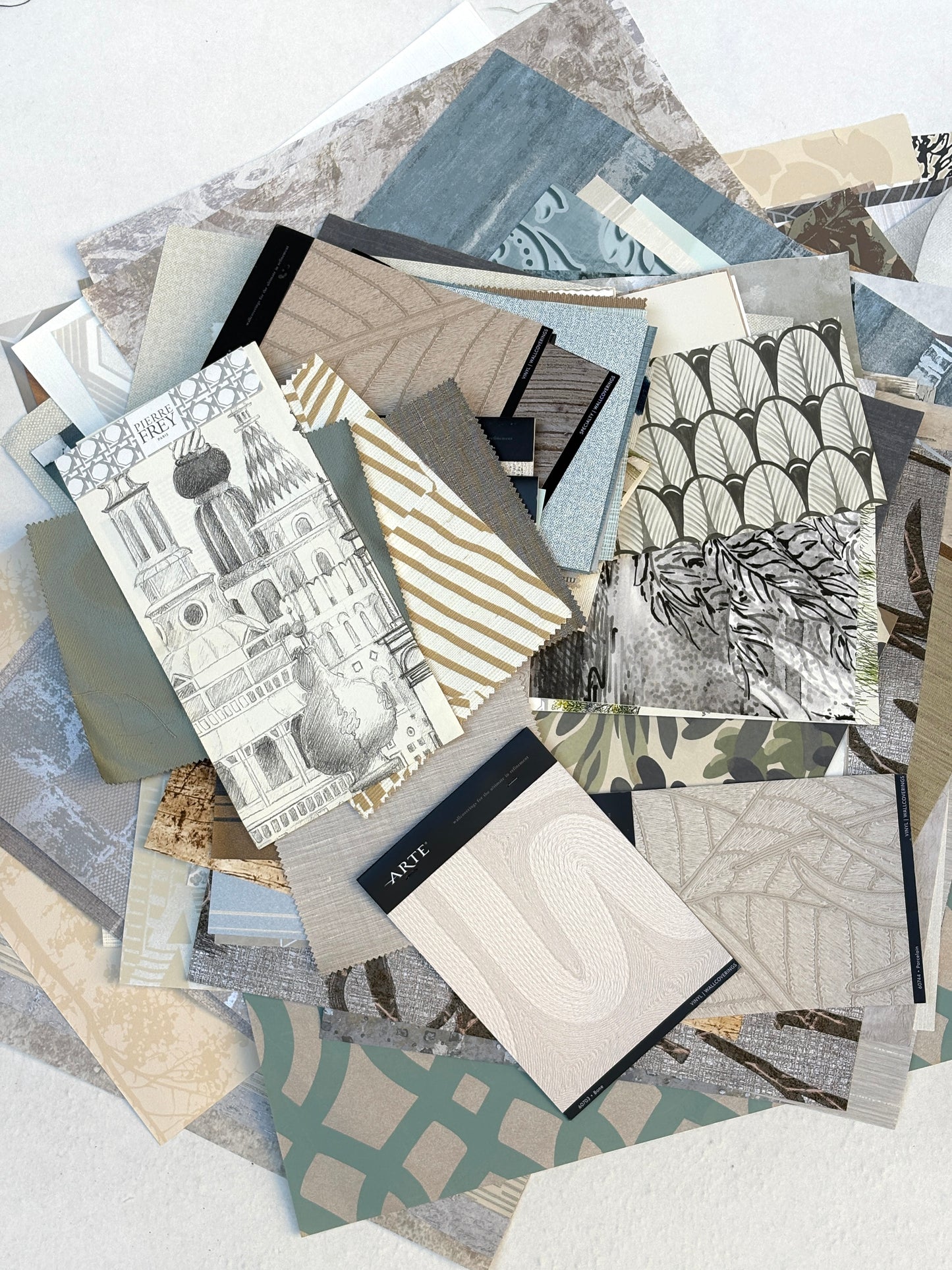 Architectural Materials, Wallpaper Samples, Mixed Bundle