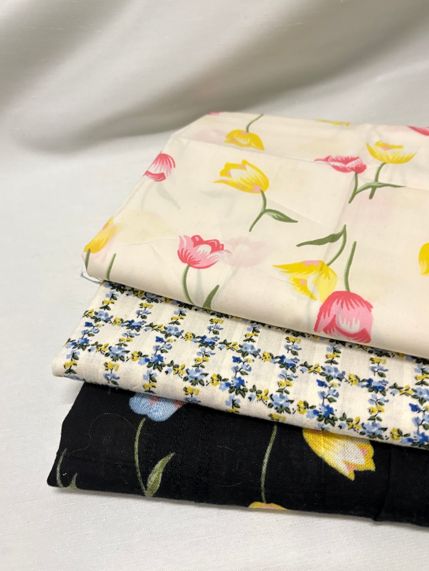 Floral 100% Cotton Fabric Bundle of Three *ONE-OFF*