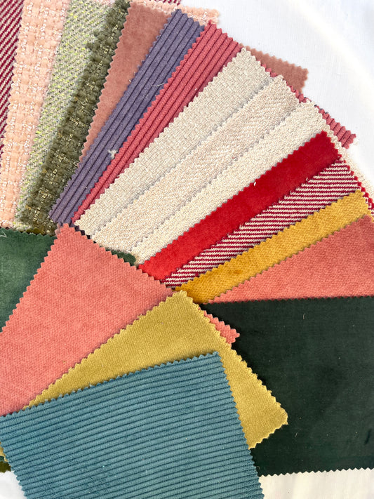 Colourful Textured Fabric Sample Bundle of 26 from Cristina Marrone *ONE-OFF*