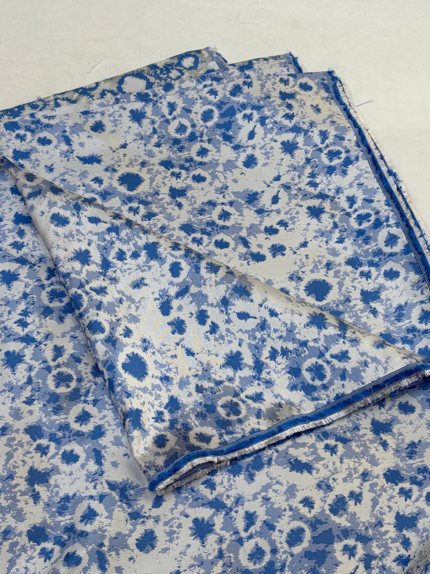 Fabric, Silk Blend, Textured Jacquard, Medium Weight, End of Roll, Choose-your-colour