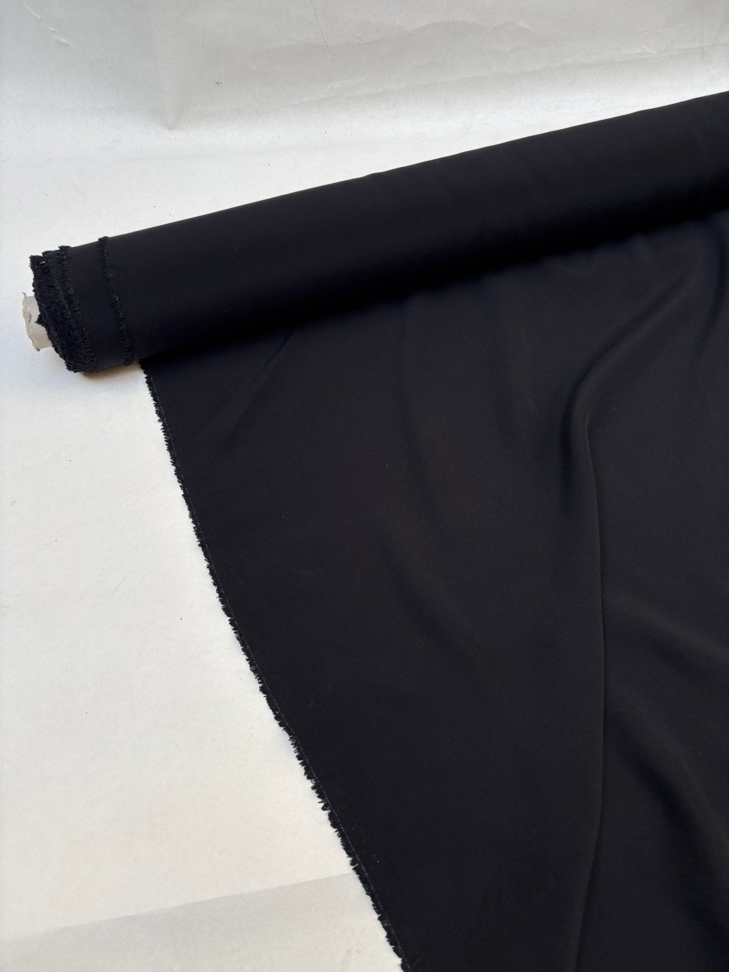 Fabric, Natural Fibre, Lightweight, Black, End of Roll