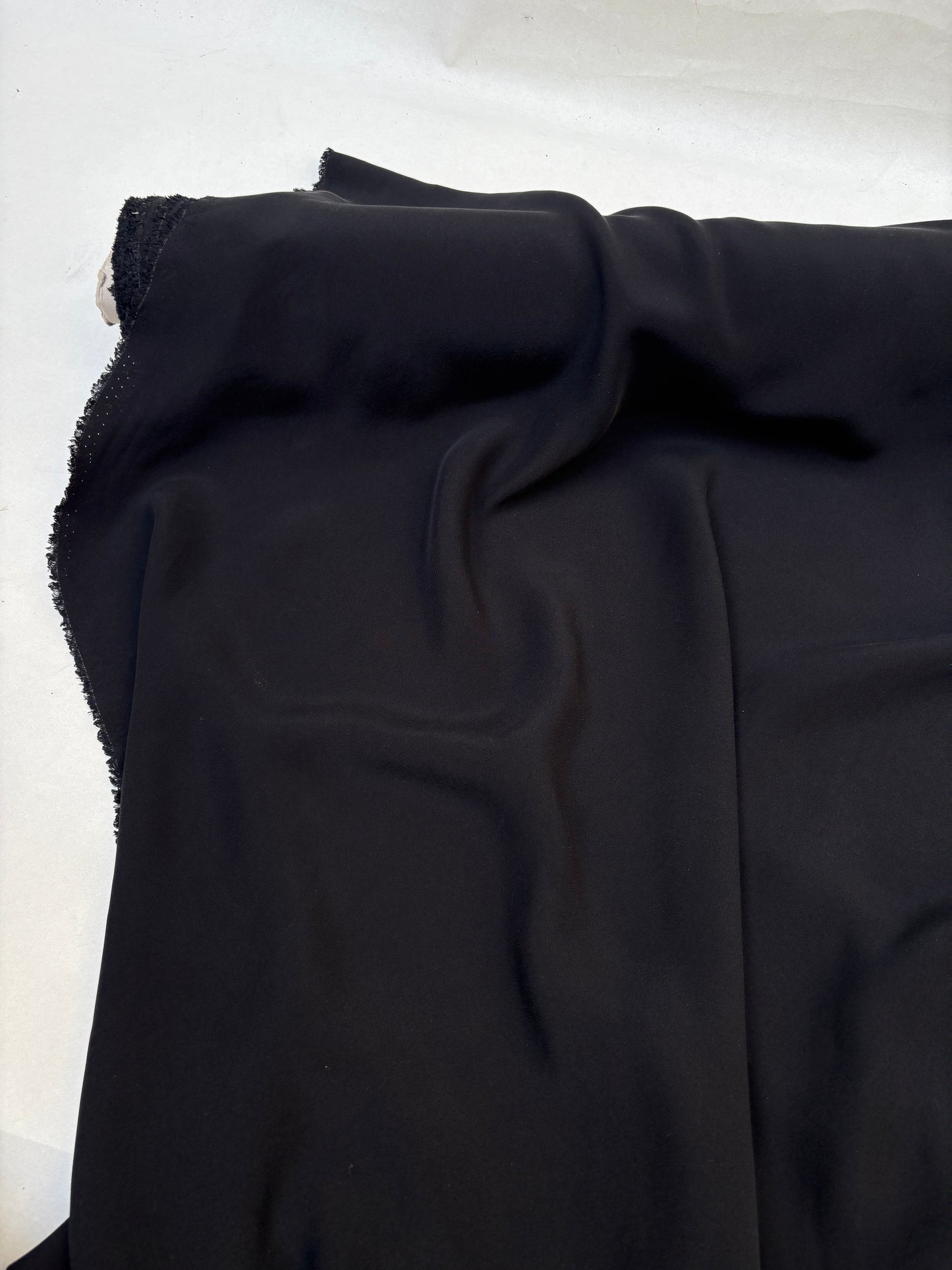 Fabric, Natural Fibre, Lightweight, Black, End of Roll
