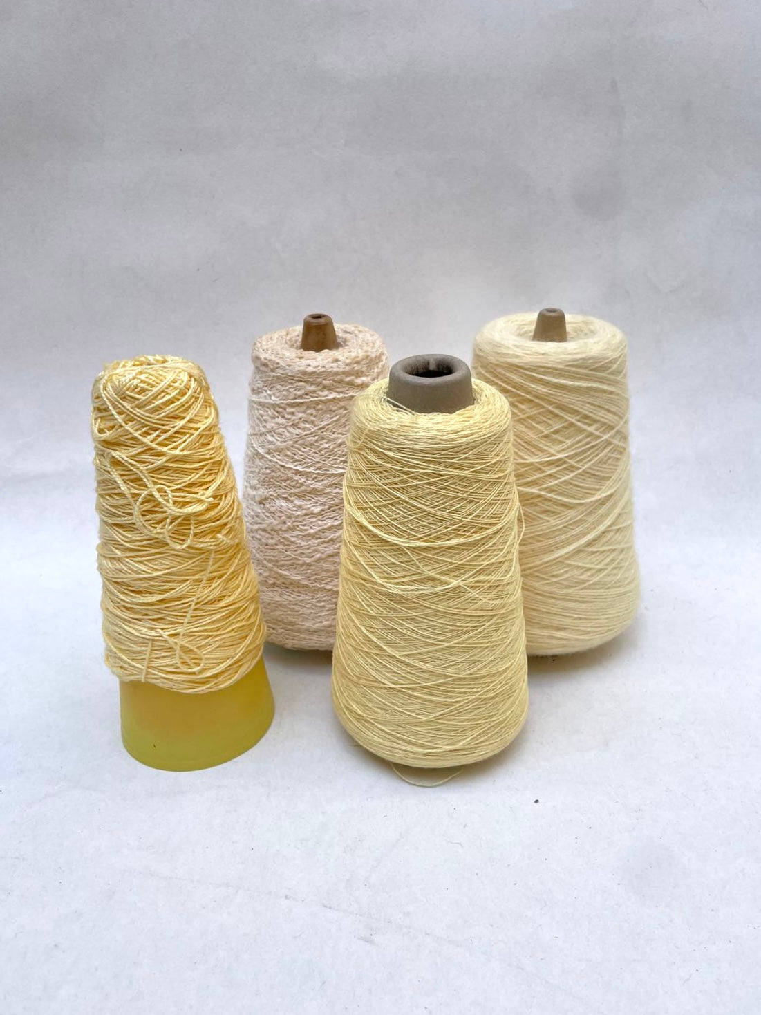Yarn, Cones, Range of Yellow Shades, Mixed Bundle