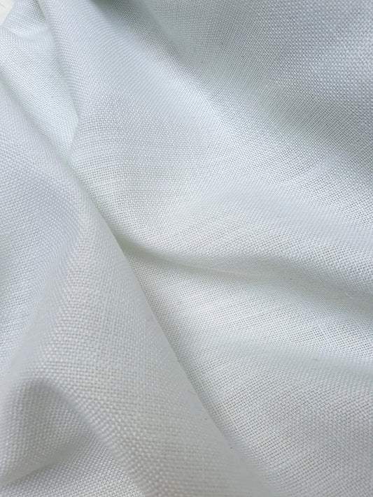 Fabric, Poly-Linen Blend, Eggshell White