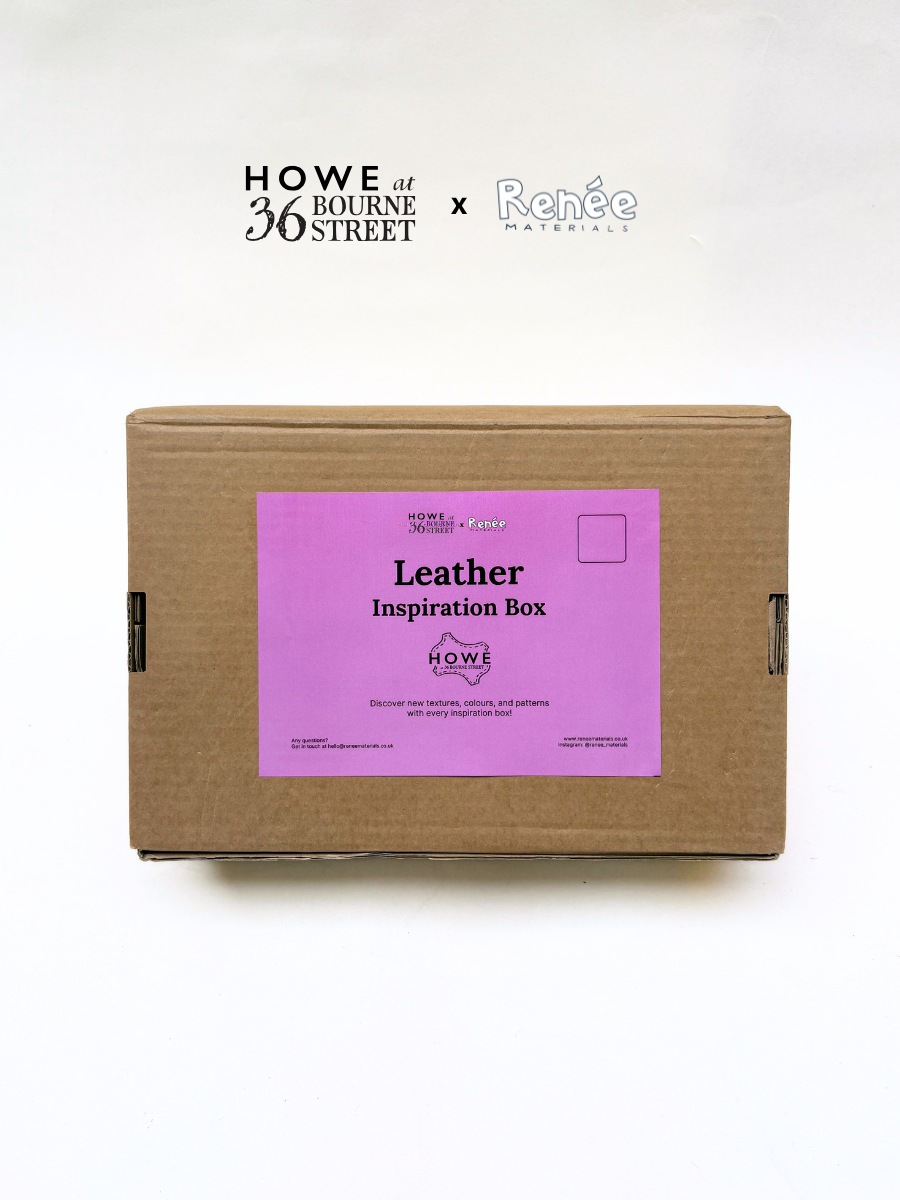 HOWE Goatskin Leather Inspiration Box – Reclaimed Leather Offcuts for Craft & Design