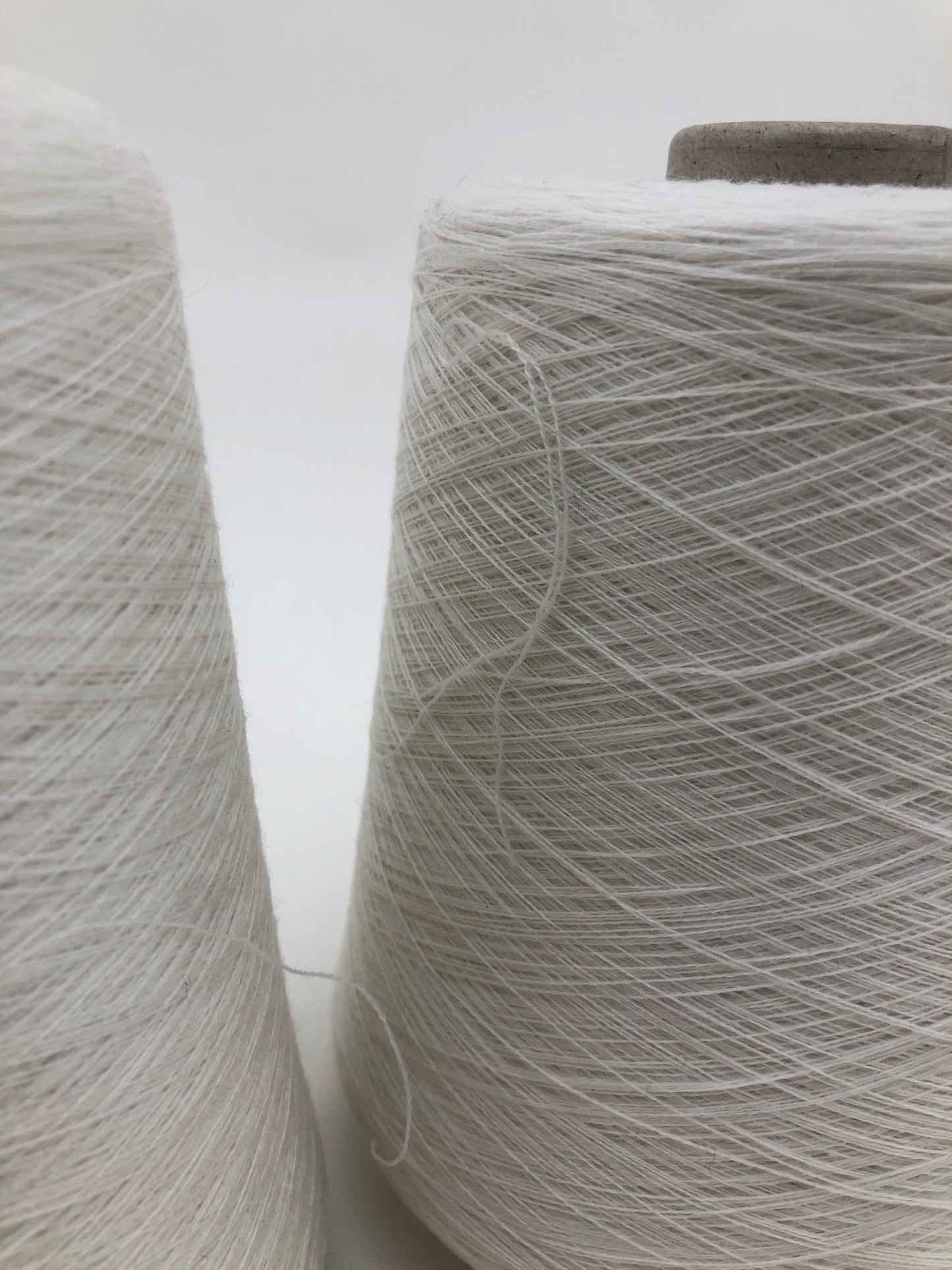 Yarn Cones, White Cotton - 500g