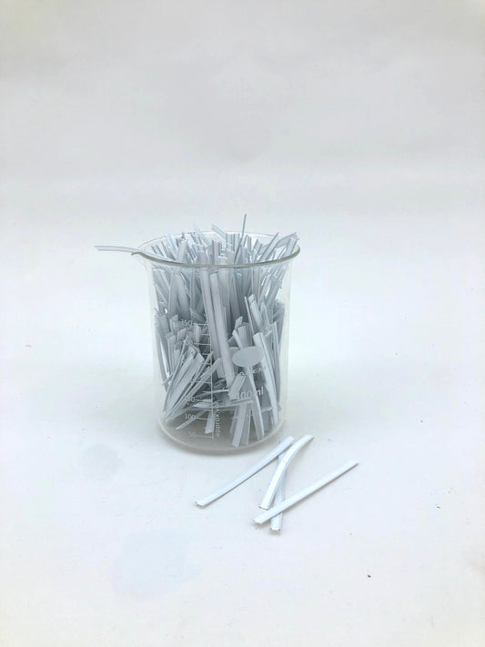 Twist Ties, White