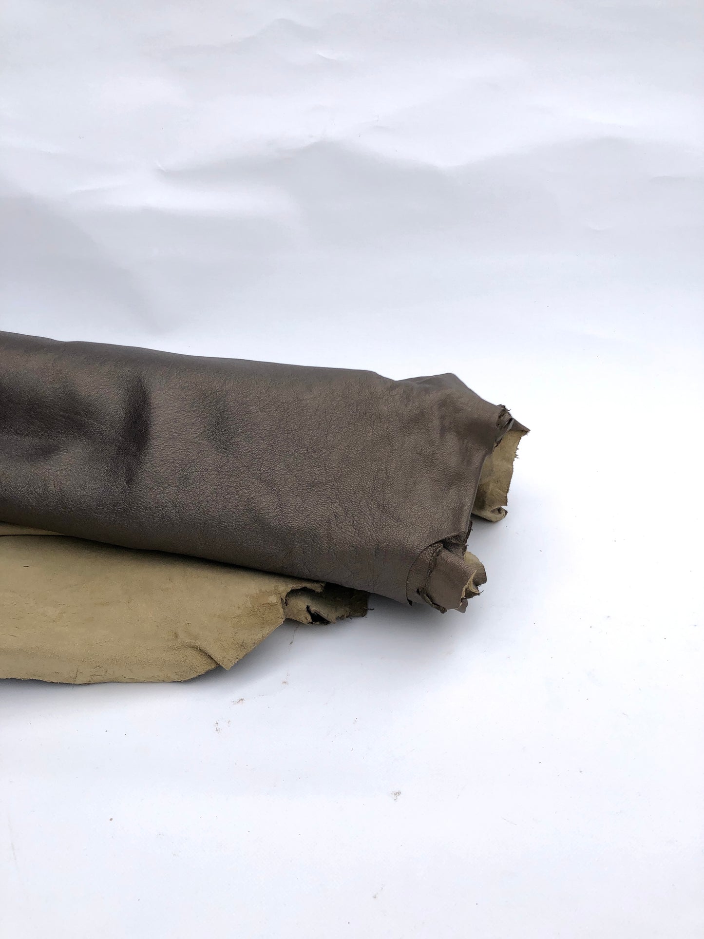 Leather, Whole Lamb Skin, Bronze/Brown, 60x40cm