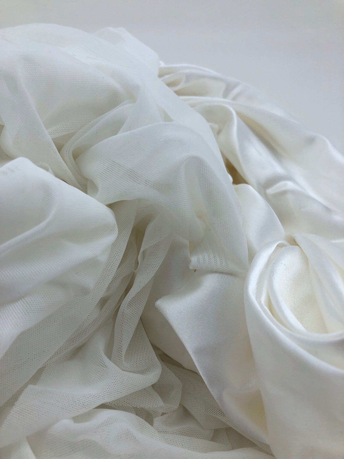 Fabric Pieces, Synthetic Fiber, White