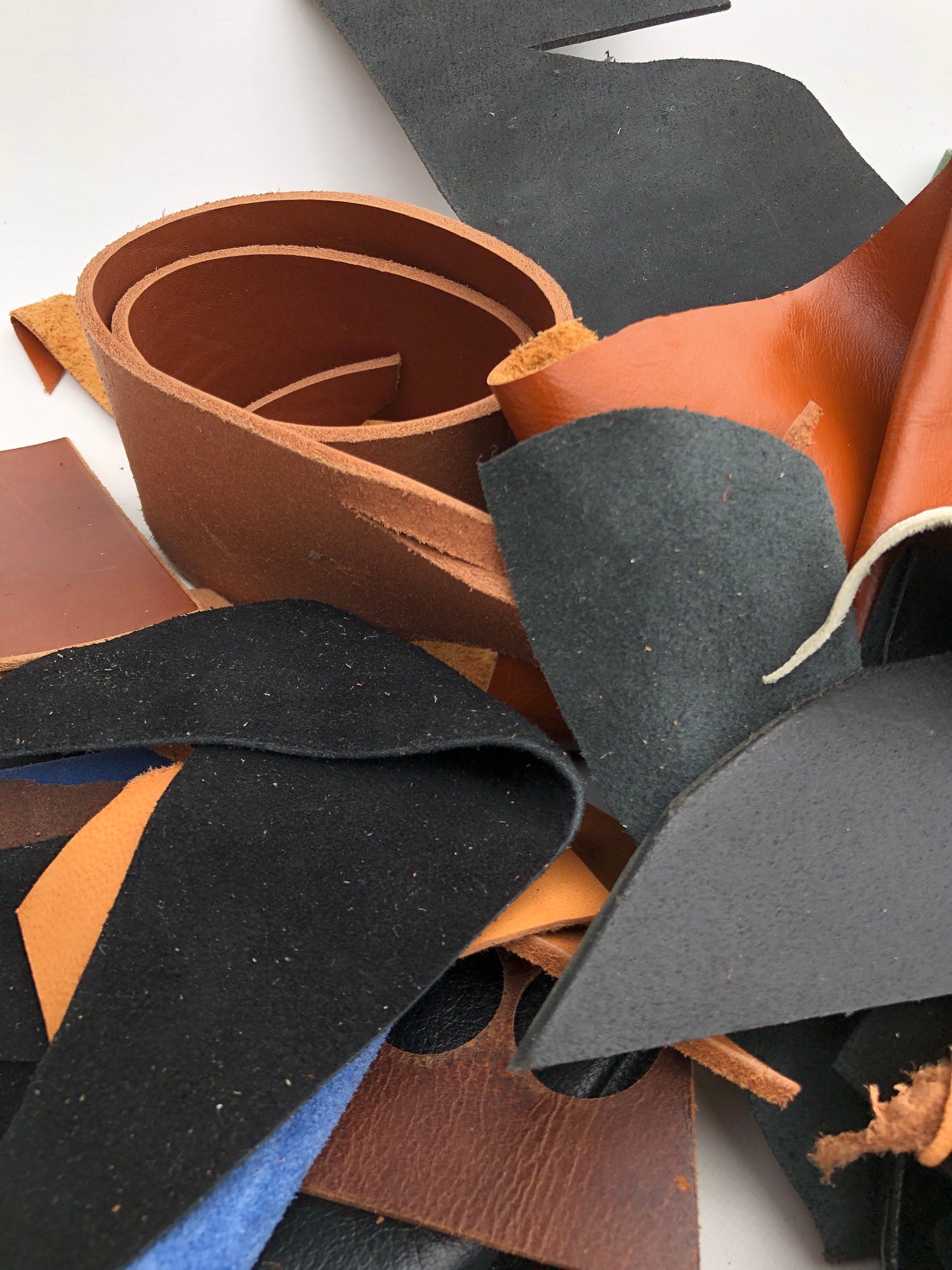 Leather Offcuts, Small, Mix (from The Royal Opera House)