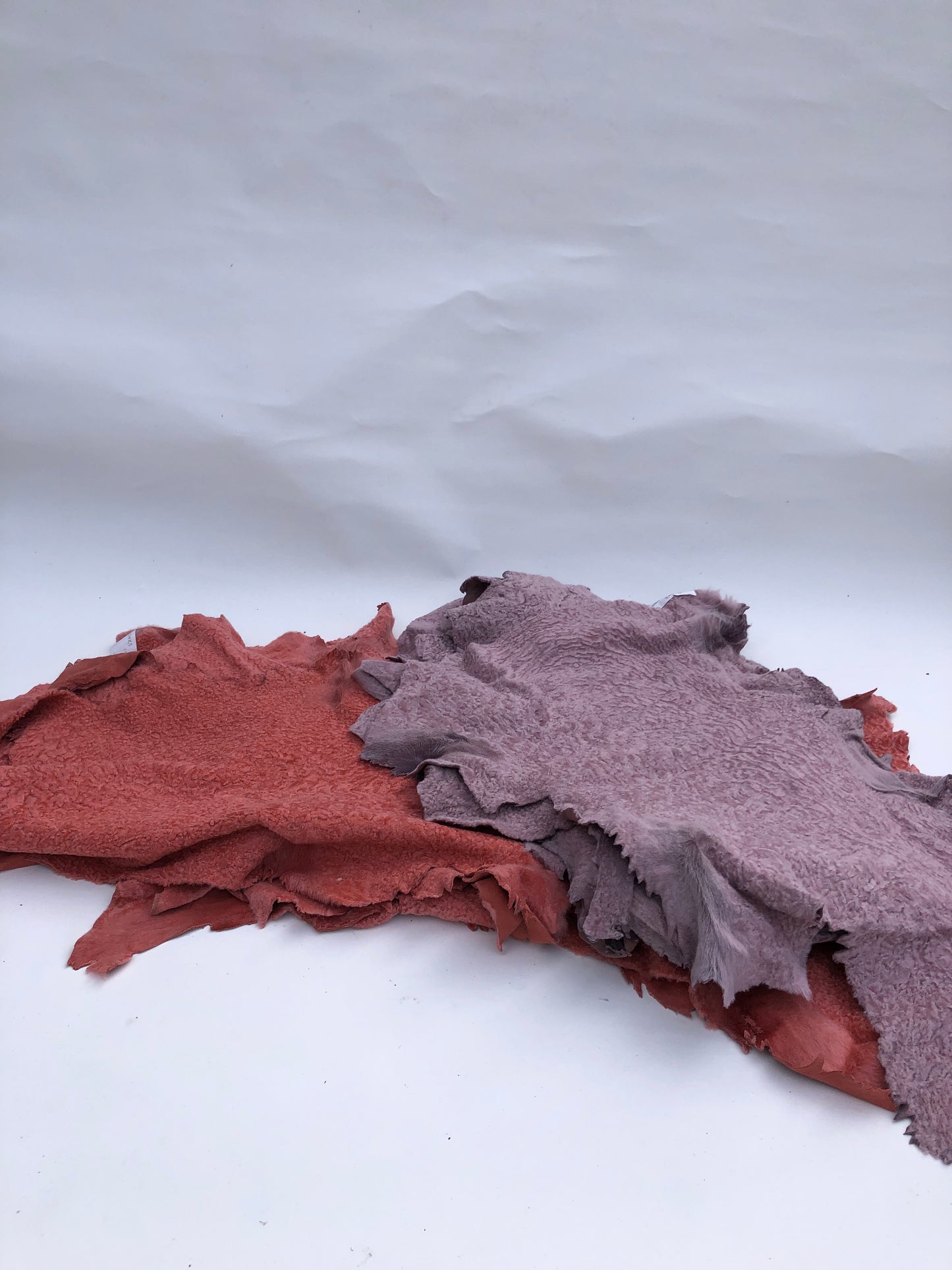 Leather, Lambskin, Lilac or Coral, Whole Skins