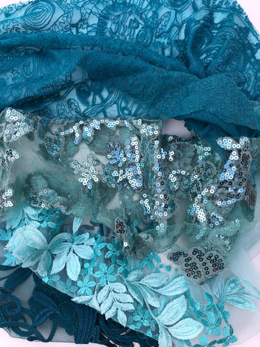 Couture Lace, Blue