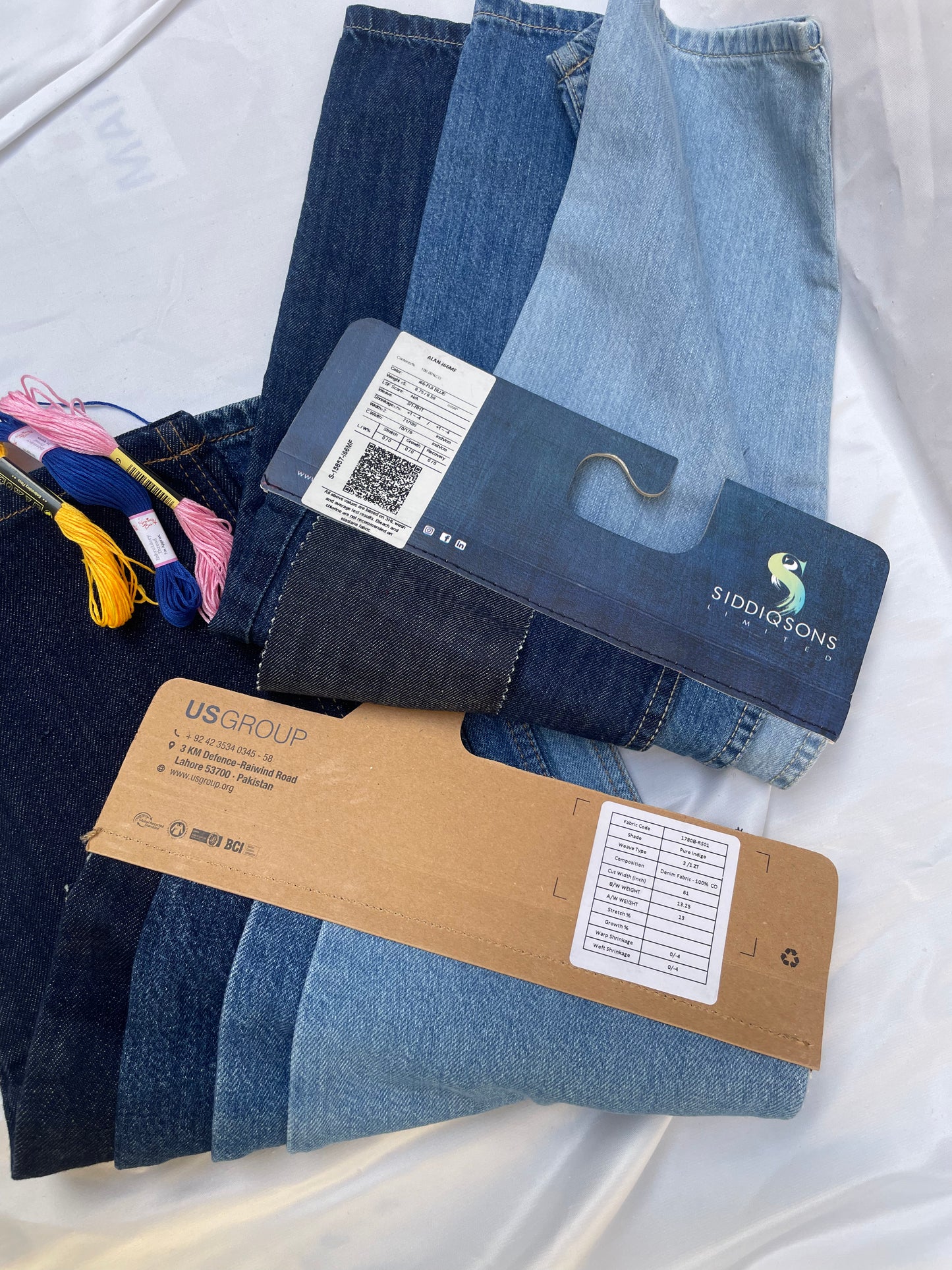 Visible Mending Repair Bundle, Denim + 3x Embroidery Floss *ONE-OFF*
