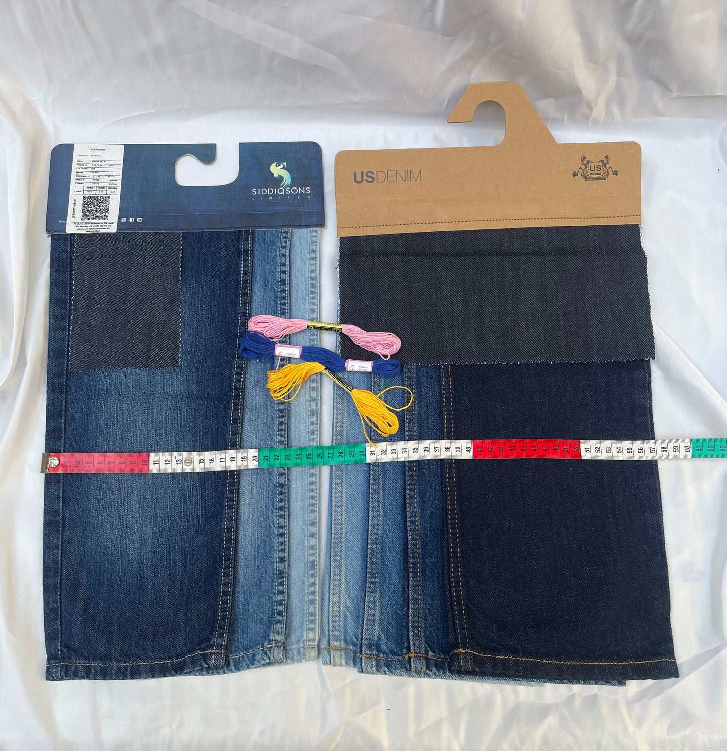 Visible Mending Repair Bundle, Denim + 3x Embroidery Floss *ONE-OFF*