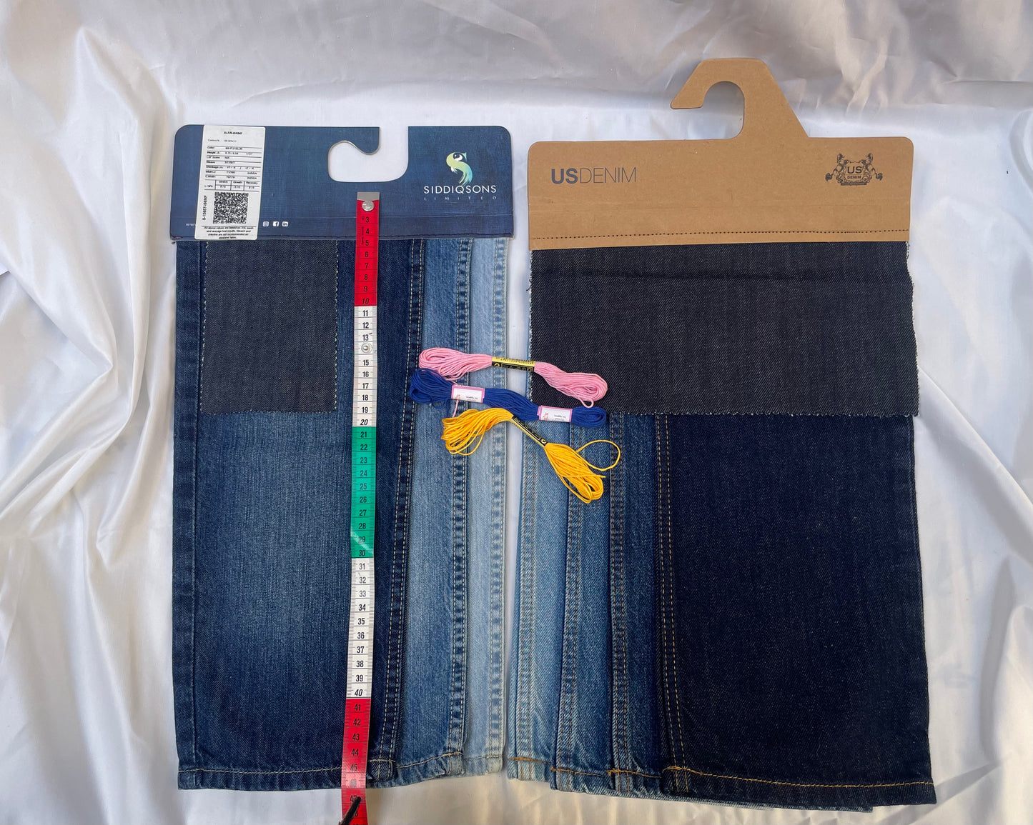 Visible Mending Repair Bundle, Denim + 3x Embroidery Floss *ONE-OFF*