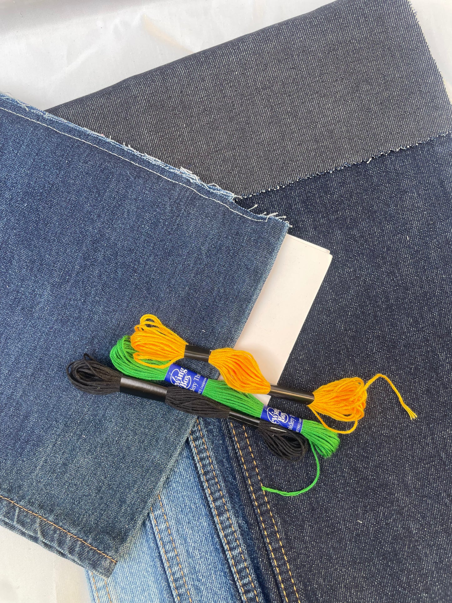 Visible Mending Repair Bundle, Denim + 3x Embroidery Floss *ONE-OFF*
