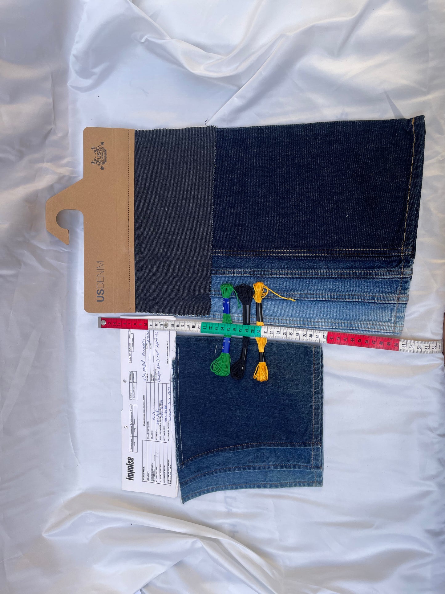 Visible Mending Repair Bundle, Denim + 3x Embroidery Floss *ONE-OFF*