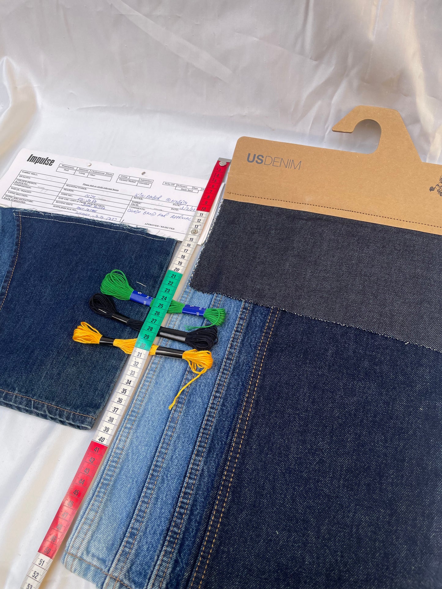 Visible Mending Repair Bundle, Denim + 3x Embroidery Floss *ONE-OFF*