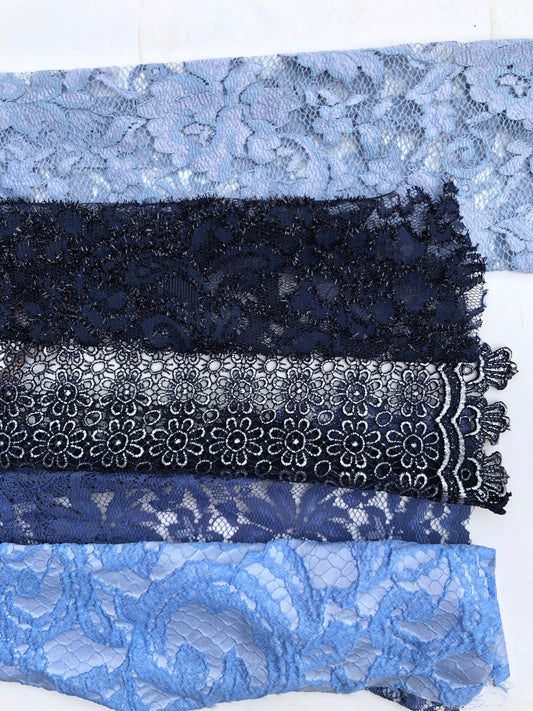 Couture Lace, Light & Dark Blues