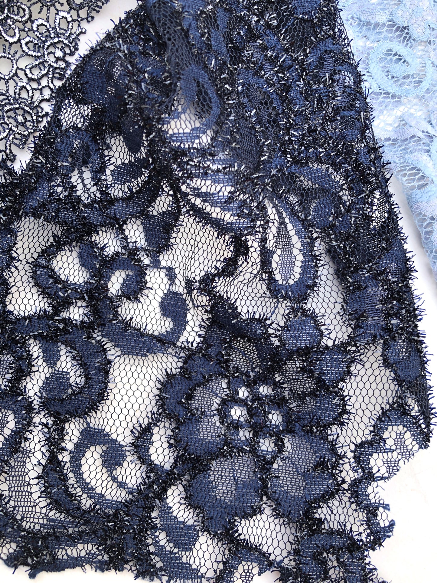 Couture Lace, Light & Dark Blues