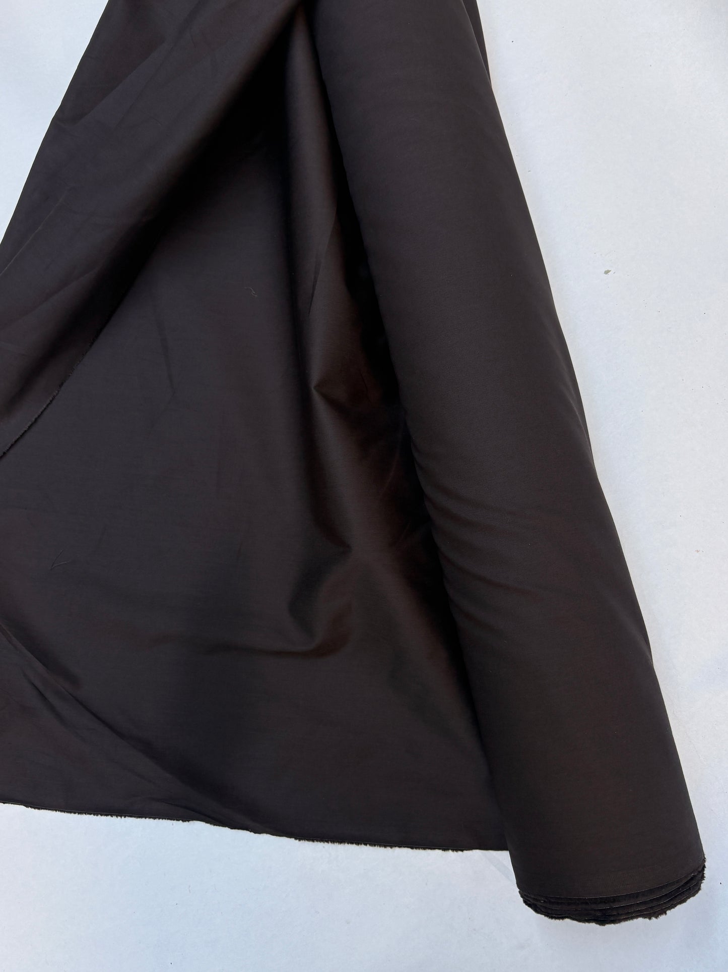Fabric, Natural Fibre, Lightweight, Dark Brown, End of Roll