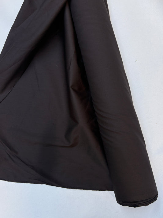 Fabric, Natural Fibre, Lightweight, Dark Brown, End of Roll