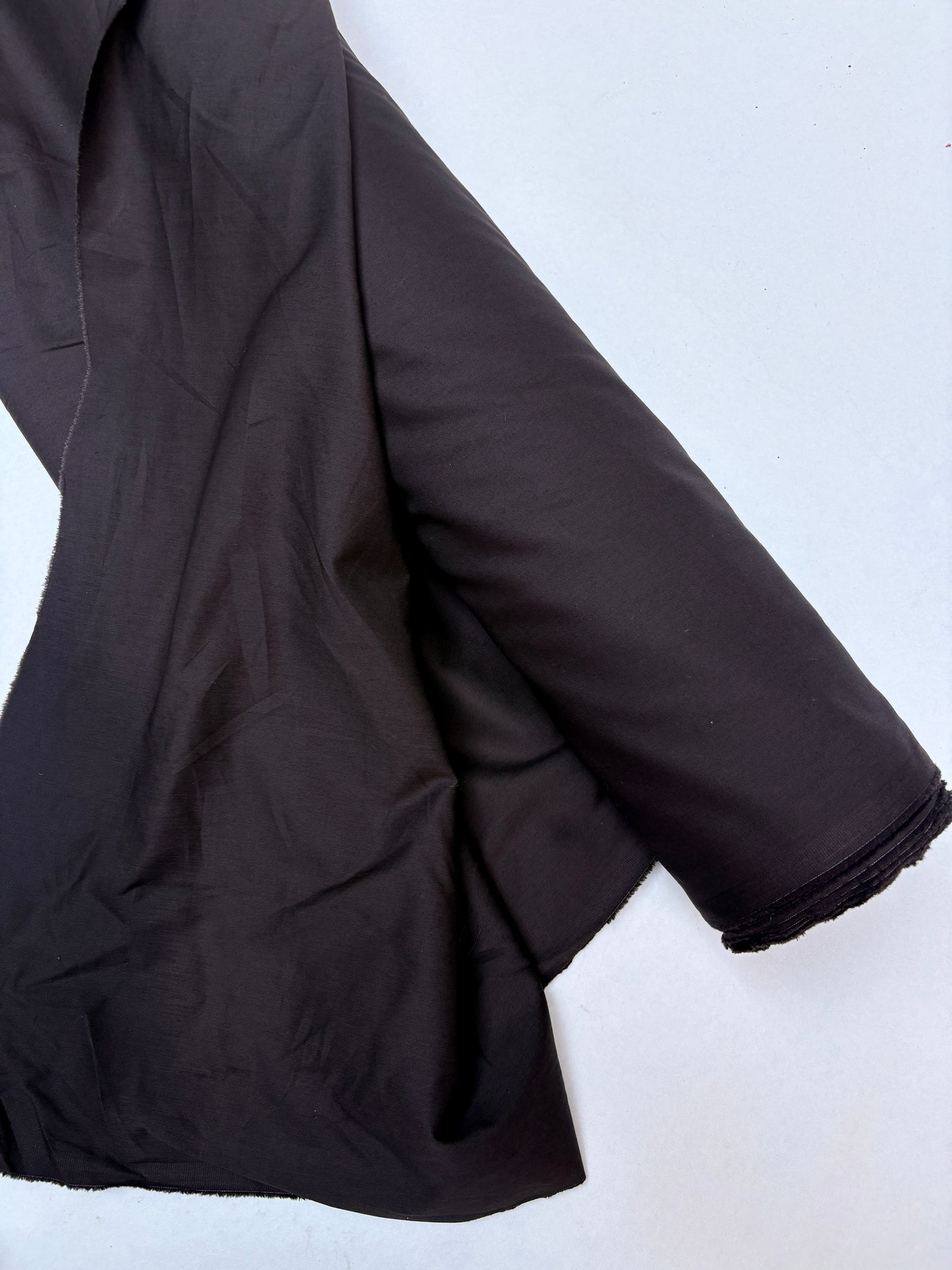 Fabric, Natural Fibre, Lightweight, Dark Brown, End of Roll