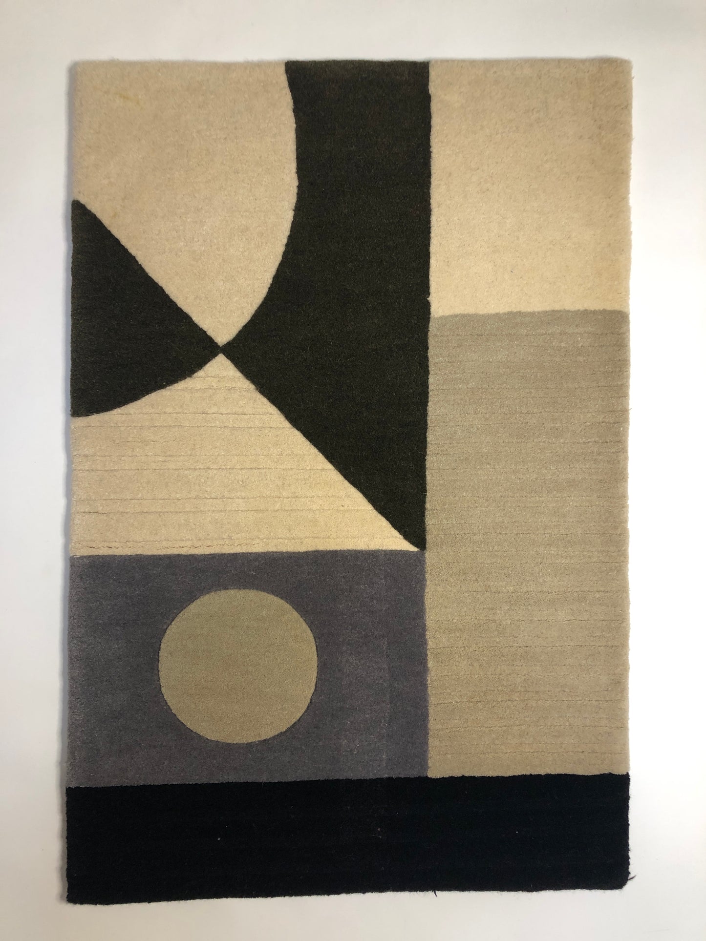 Rug, Geometrically Patterned Tufted