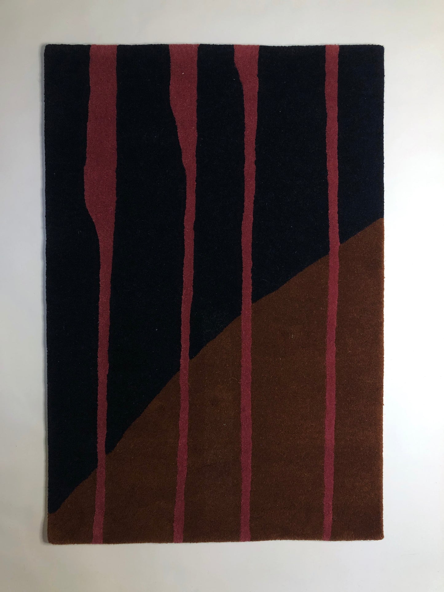 Rug, Handtufted Wool with Lines