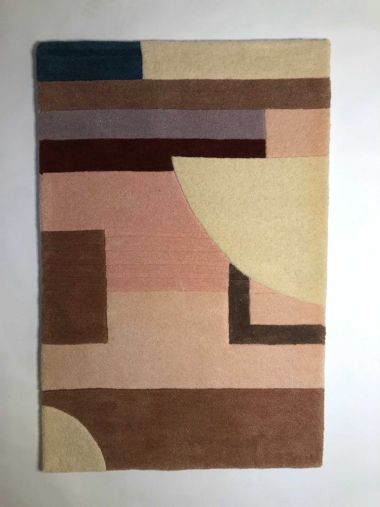 Rug, Geometrically Patterned Tufted