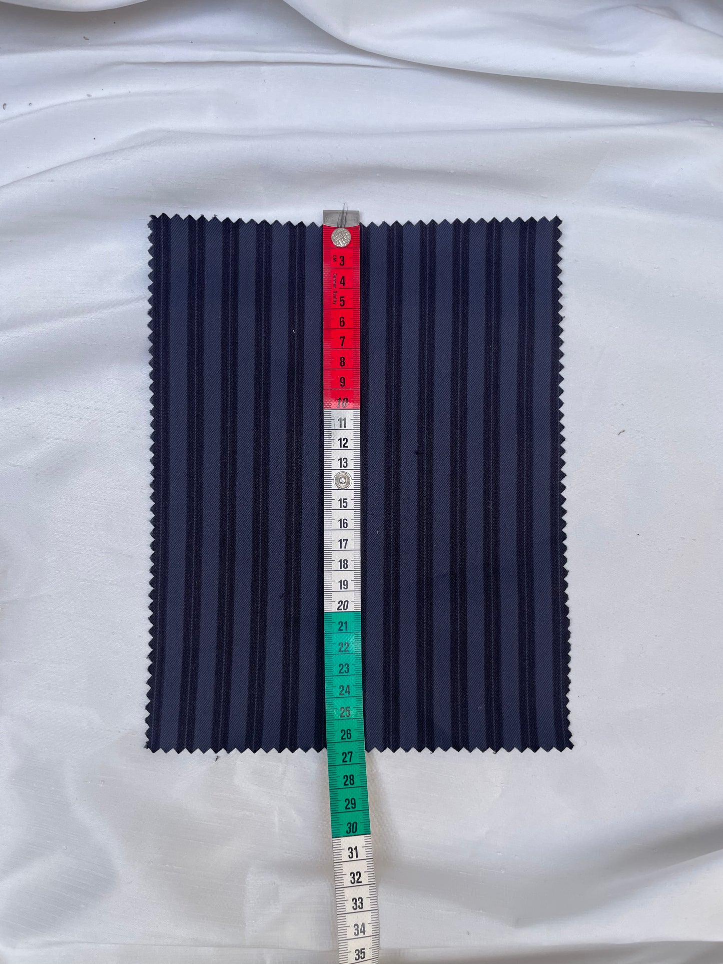 Navy Blue Striped Fabric Sample Bundle of 15 *ONE-OFF*