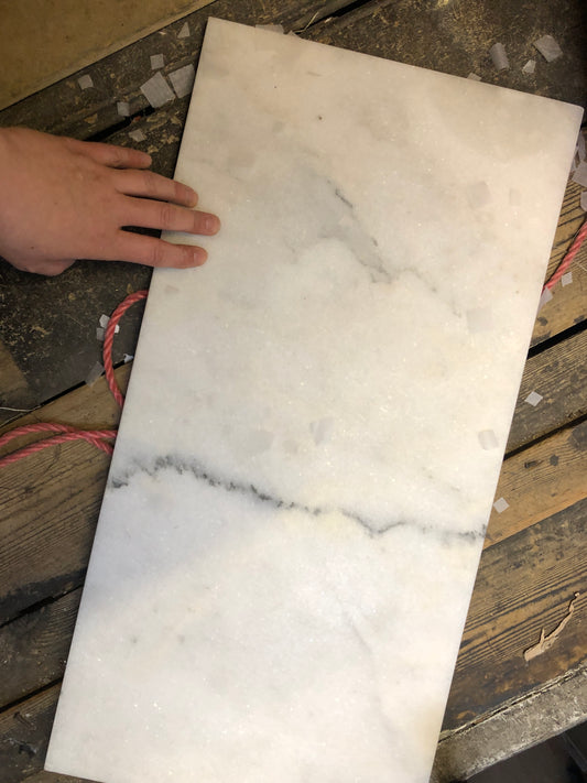 Marble Tile, White, 30x61x1.2cm - 6kg