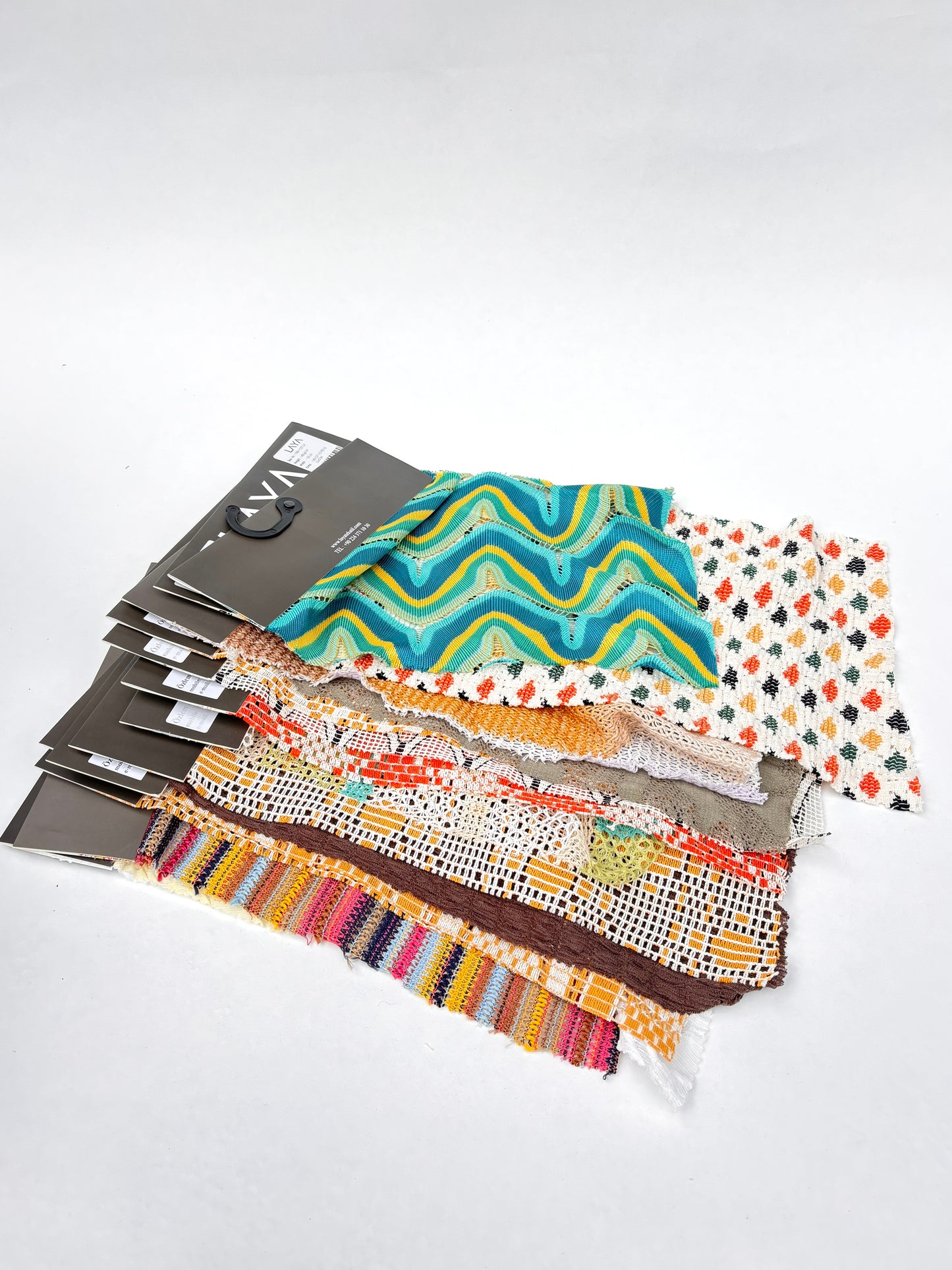 Lace Fabric Samples, Colourful, Mixed Bundle