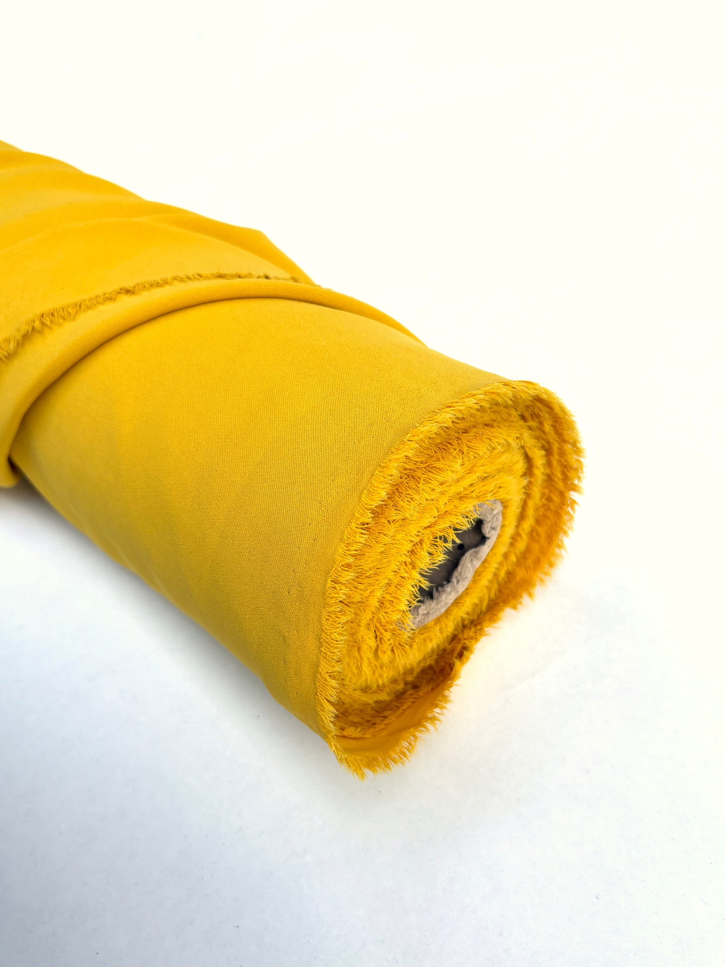 Fabric, Light Weight, Crêpe, Mustard Yellow, End of Roll