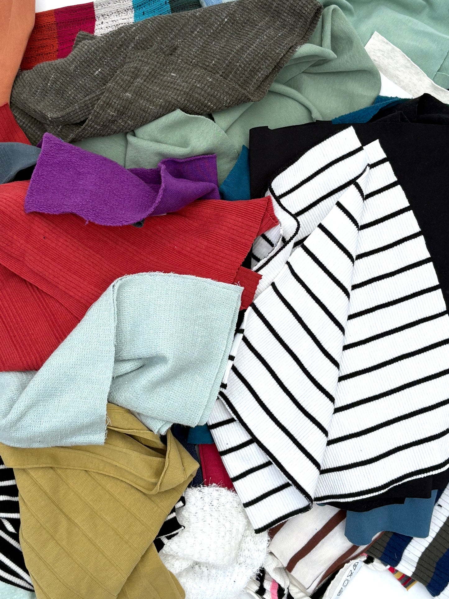 Jersey Sample/Offcuts Set, Colourful, Mixed Bundle