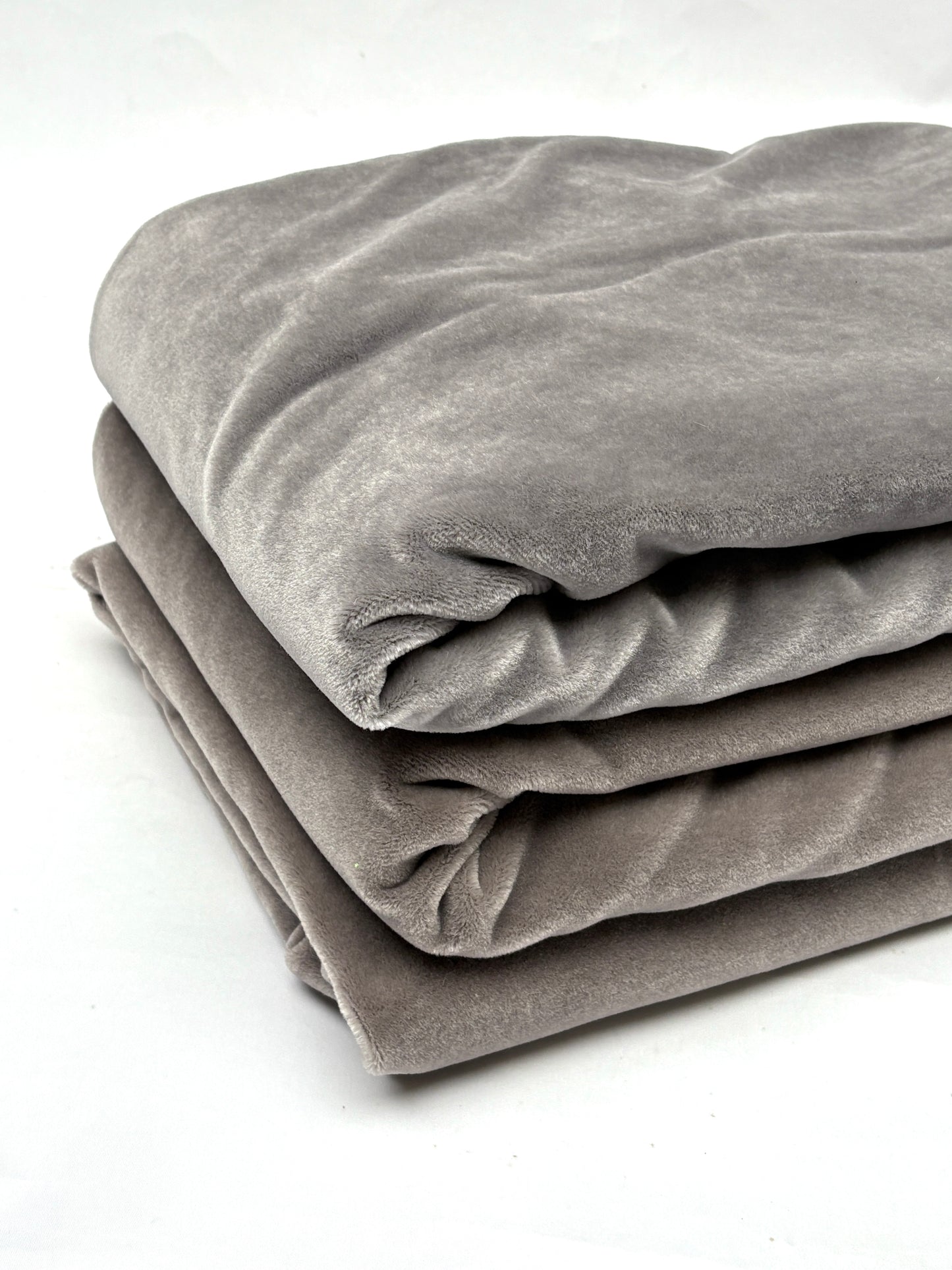 Velvet Fabric, Large Pieces, Brown/Grey