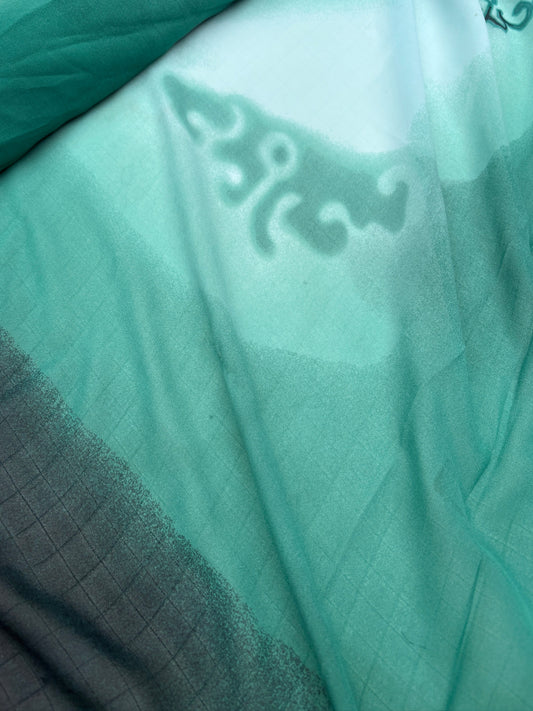 Fabric, Light-Weight, Semi-Transparent, Green, End of Roll