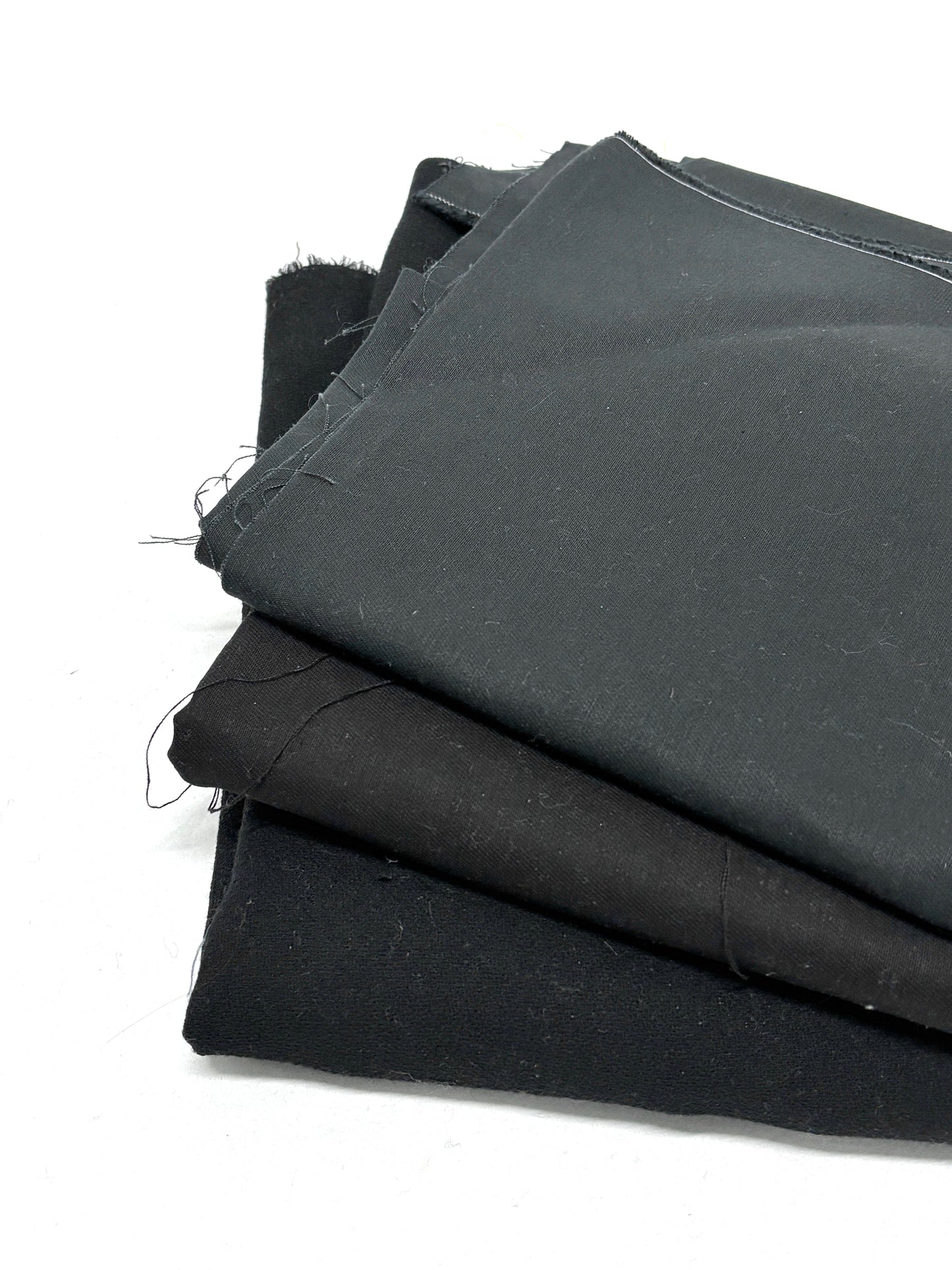 Black Fabric, Large/Medium Pieces, Mixed Bundle
