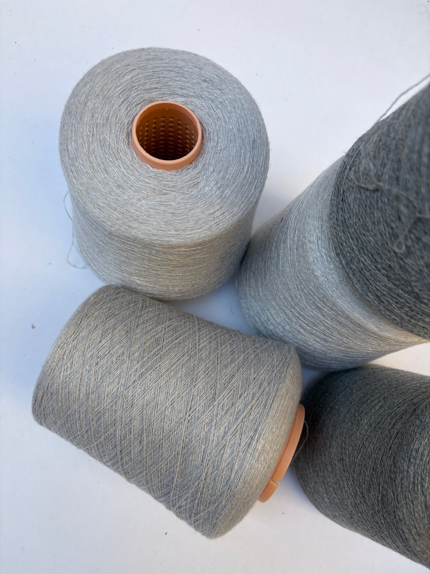Yarn Cones, Wool, Light Grey Shades Mixed