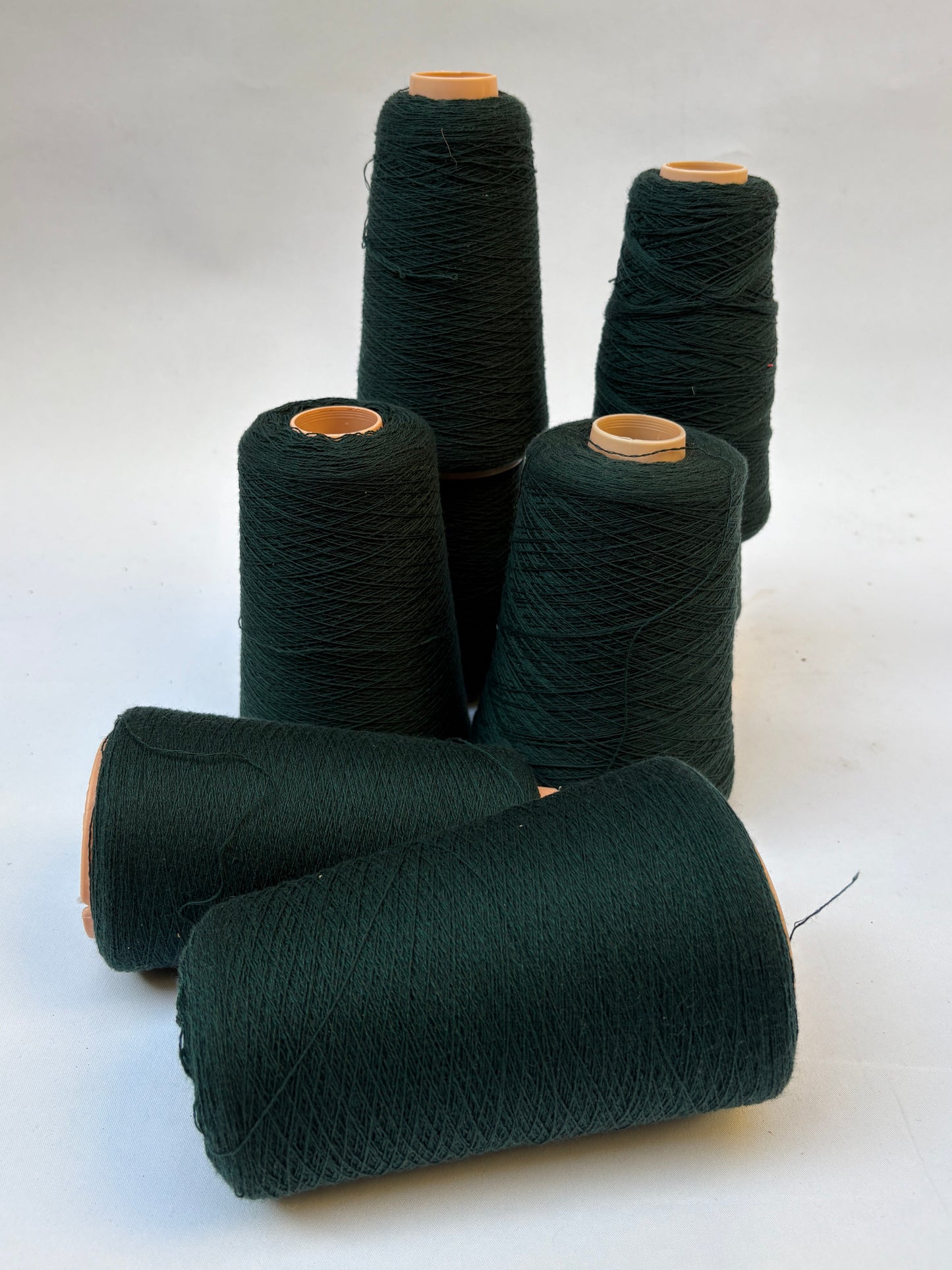 Yarn Cones, Wool, Dark Green