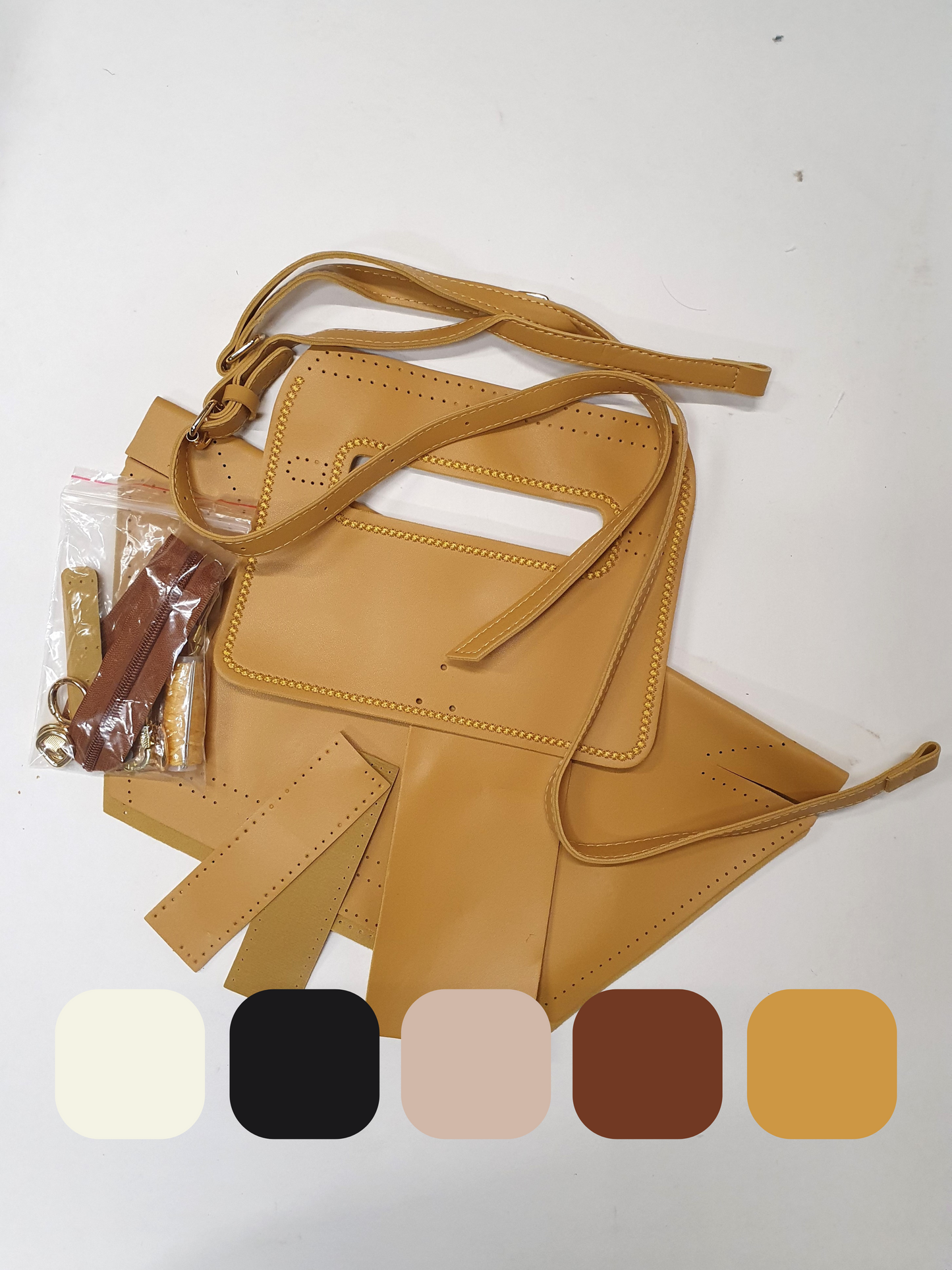 Leather DIY Kit, Handbag, Choose-your-colour