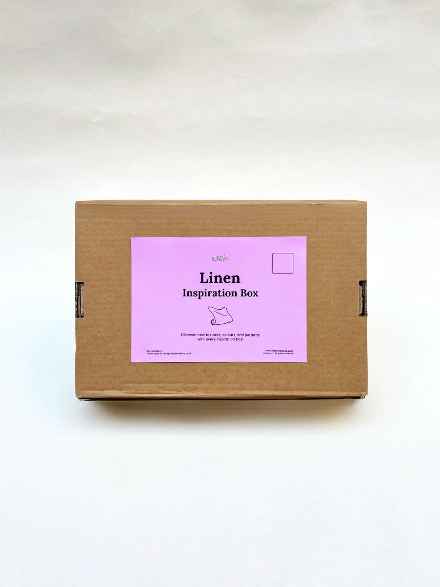 Linen Inspiration Box - Reclaimed 100% Linen Fabric for Sewing & DIY