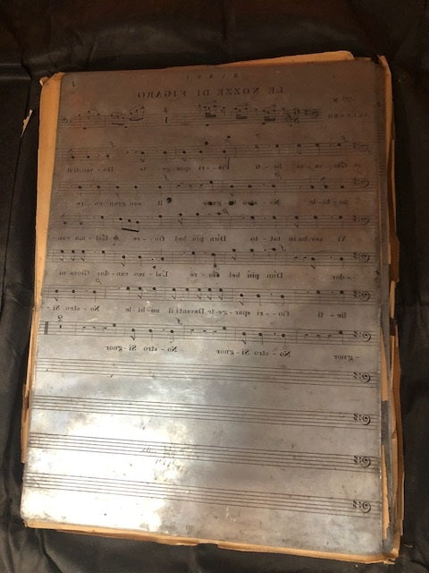 Metal, Printing Plates for Music from Royal Opera House (Collection Only)