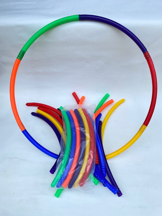 Hula Hoop, Modular Pieces, Multicolour Plastic - 150g