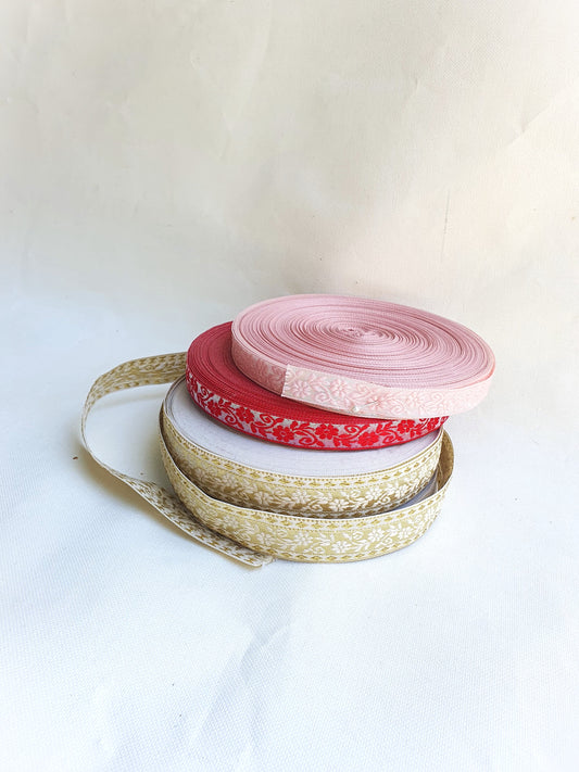 Ribbon, Embroidered, Choose-your-colour