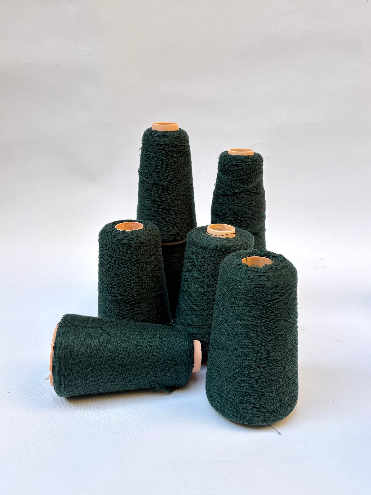 Yarn Cones, Wool, Dark Green