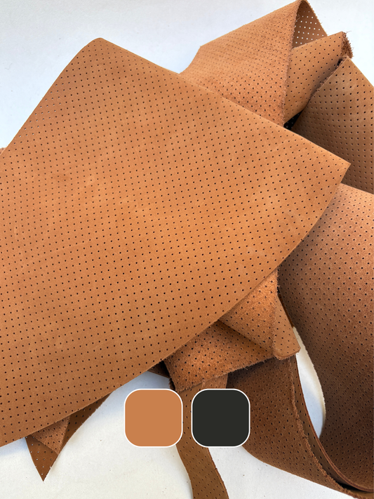 Nubuck Leather Offcuts from Bill Amberg, Choose-your-colour