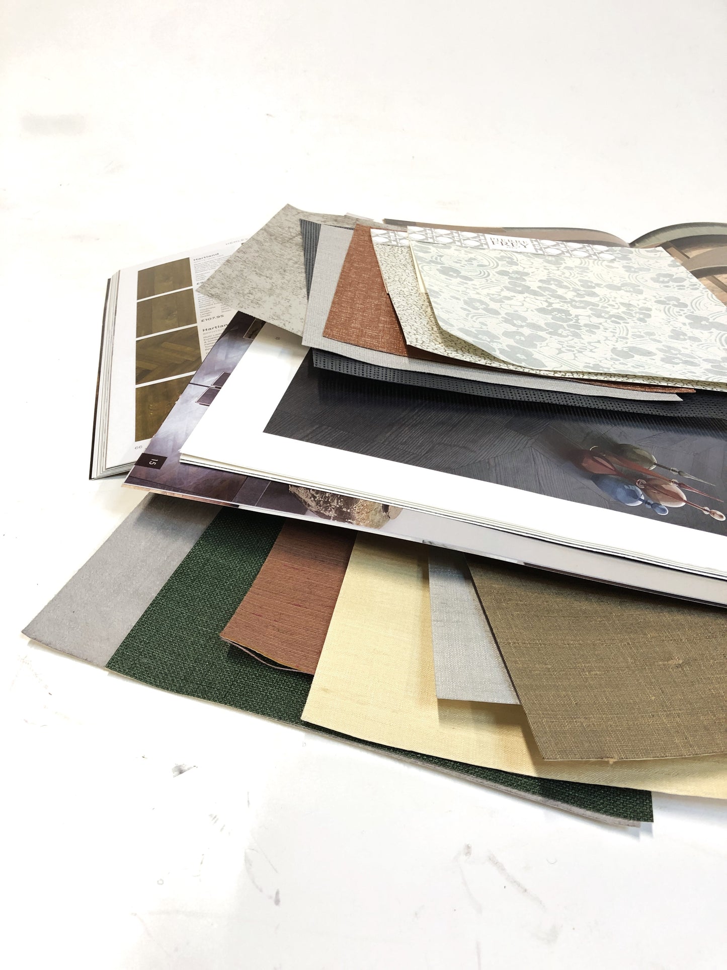 Collection of scrapbooking collage-making kits, including magazine scraps